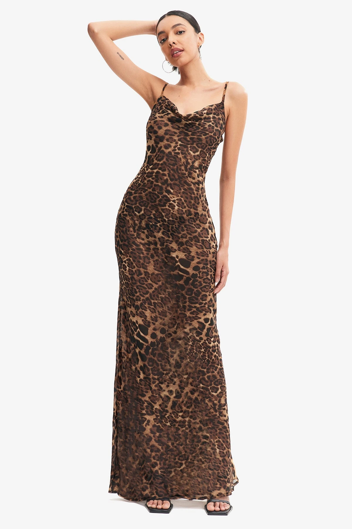 Solado Leopard Print Floor Length Maxi Dress 6 Solado Leopard Print Floor Length Maxi Dress - Image 6
