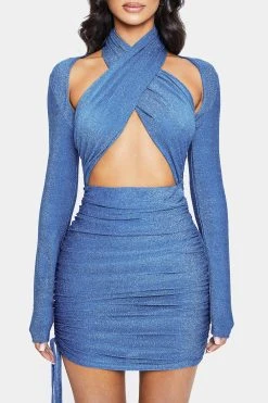 SOLADO Lurex Cross Wrap Drawstring Ruched Mini Dress 12 SOLADO Lurex Cross Wrap Drawstring Ruched Mini Dress -Solado Shop 6 9bf3d61b be9e 4ff1 8058 760915bb124c 1800x1800