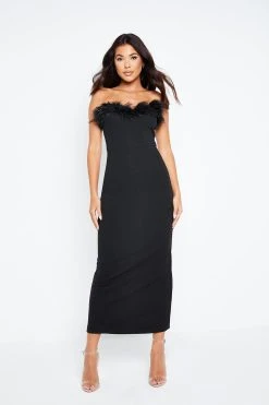 Solado Feather Trim Bodycon Solid Tube Maxi Dress 9 Solado Feather Trim Bodycon Solid Tube Maxi Dress -Solado Shop jpeg 017873a6 dfa4 4d41 989c c5d6426771e5 1800x1800