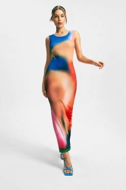 Alternative view of Solado Tie Dye Side Split Sleeveless Ribbed Maxi Dress