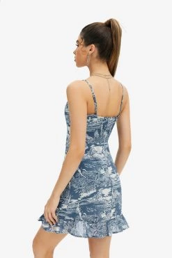 Alternative view of Solado Abstract Print Ruffle Cami Mini Dress