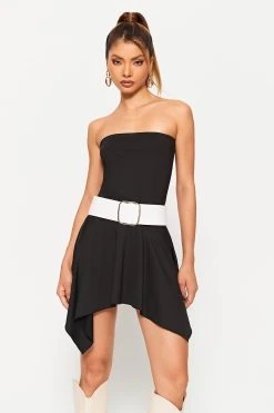 SOLADO Off Shoulder Asymmetrical Hem Solid Mini Dress -Solado Shop jpeg 29ff63ee e642 4e17 bf72 2fec54047f34 1800x1800