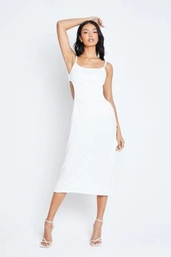 Alternative view of Solado Square Neck Open Back Bodycon Midi Dress