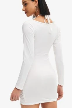 Alternative view of Solado 2 In 1 Cut Out Drawstring Ruched Mini Dress