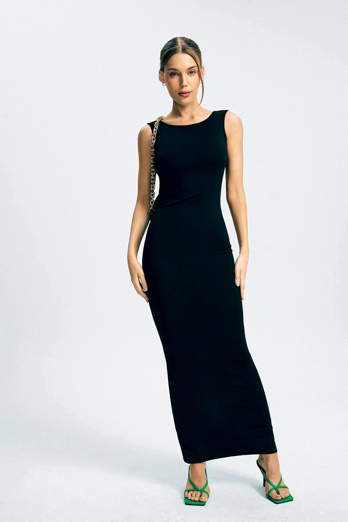 Solado Open Back Split Hem Sleeveless Maxi Dress 3 Solado Open Back Split Hem Sleeveless Maxi Dress - Image 3
