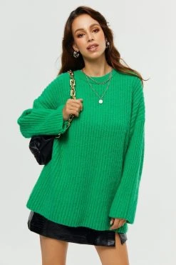 Solado Oversize Solid Rib-knit Sweater