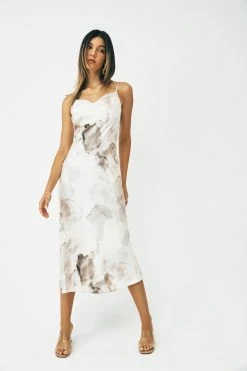 Alternative view of Solado Abstract Print Cowl Neck Backless Midi Dress