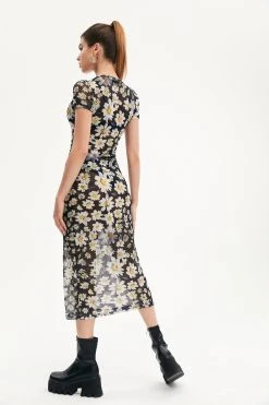 Alternative view of Solado Mesh Daisy Print Maxi Dress