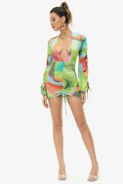Solado Abstract Print Plunge Neck Drawstring Ruched Mini Dress 8 Solado Abstract Print Plunge Neck Drawstring Ruched Mini Dress -Solado Shop jpeg fdf2dd64 e69f 4be7 a020 04cc23803ab2 1800x1800